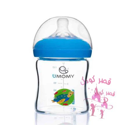 شیشه شیر پیرکس دهانه عریض نوزاد یومامی 150 میلی لیتر