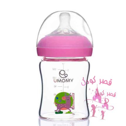 شیشه شیر پیرکس دهانه عریض نوزاد یومامی 150 میلی لیتر