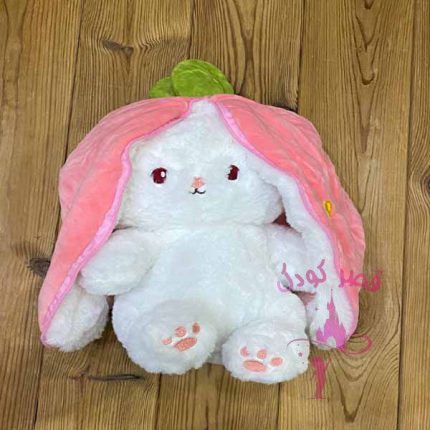 عروسک خرگوش سورپرایزی مدل توت فرنگی